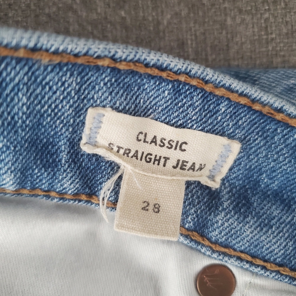 Madewell Women’s Classic Straight Jean Size 27 - Picture 10 of 16